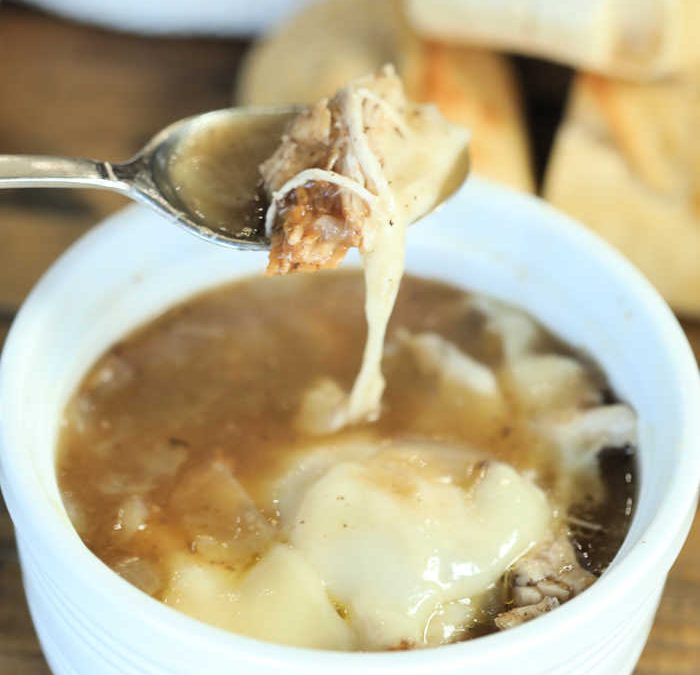 Instant Pot French Onion Chicken Soup
