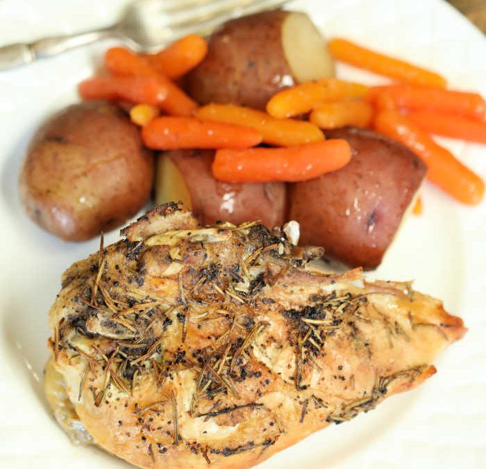 Crock Pot Roasted Chicken Breasts and Vegetables