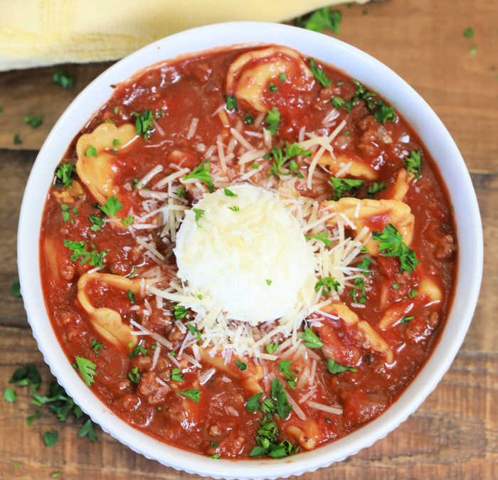 Instant pot Lasagna Tortellini Soup