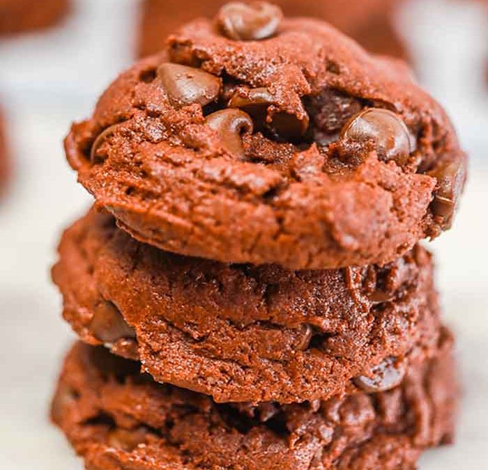 Double Chocolate Cake Mix Cookies recipe