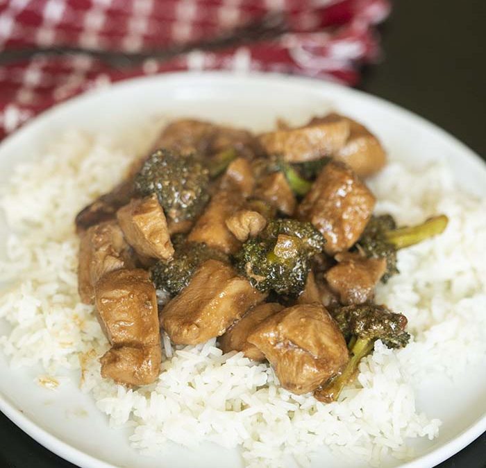 Crock Pot Korean Chicken & Rice with Broccoli
