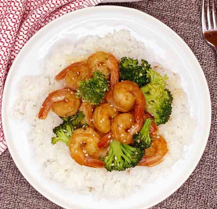 Crock Pot Teriyaki Shrimp and Broccoli Stir Fry