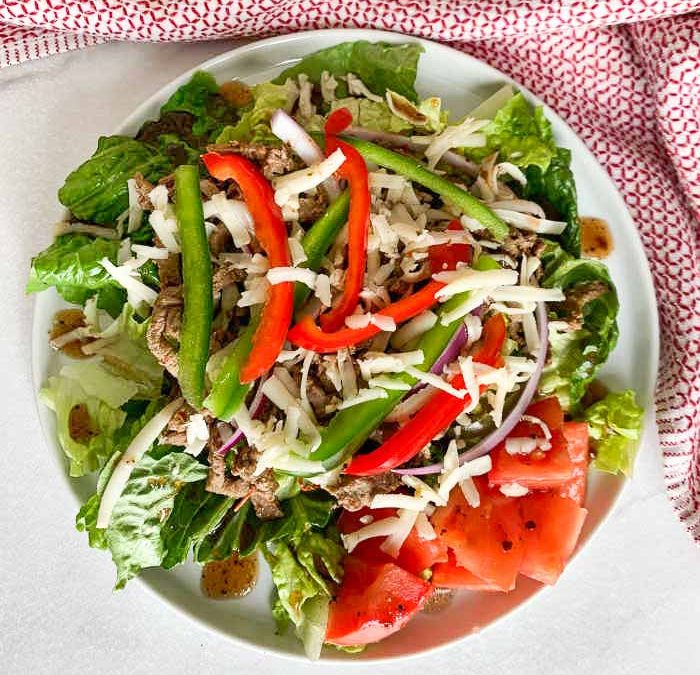 Instant Pot Philly Cheesesteak Salad