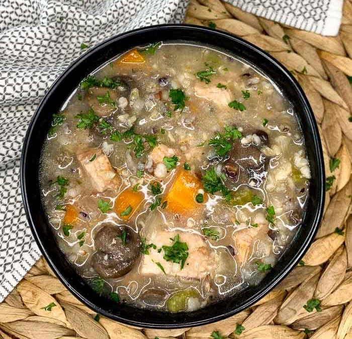 Instant Pot Turkey and Wild Rice Soup