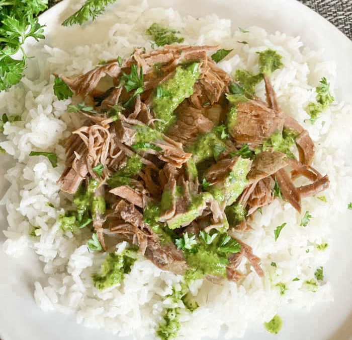 Instant Pot Beef Roast with Chimichurri