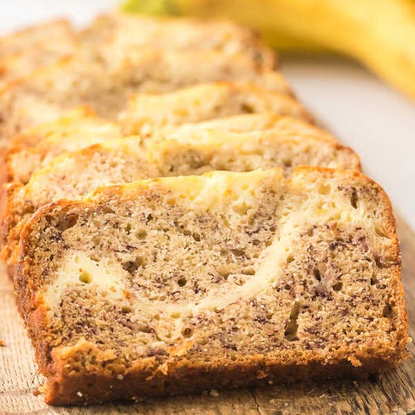 Cream cheese banana bread