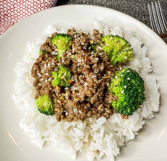 Instant Pot Ground Beef and Broccoli