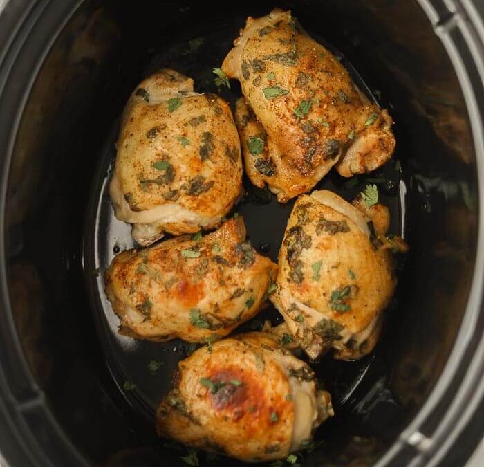 Crock Pot Cilantro Lime Chicken Thighs