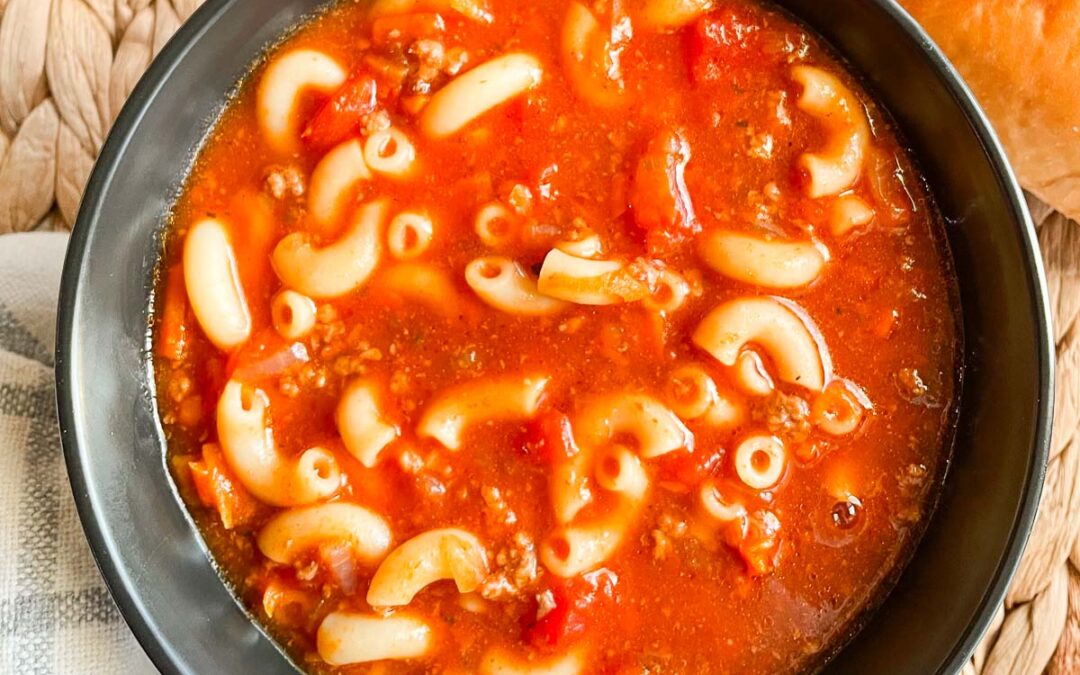 Crock Pot Tomato Macaroni Soup