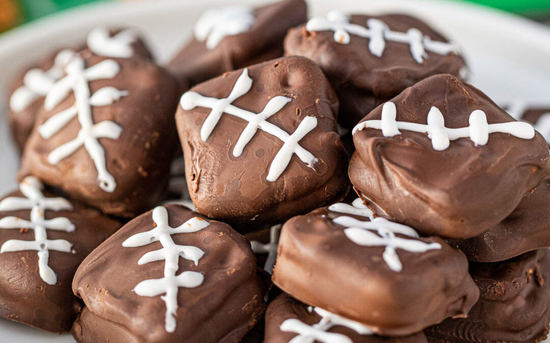 Football Chocolate Covered Pretzels