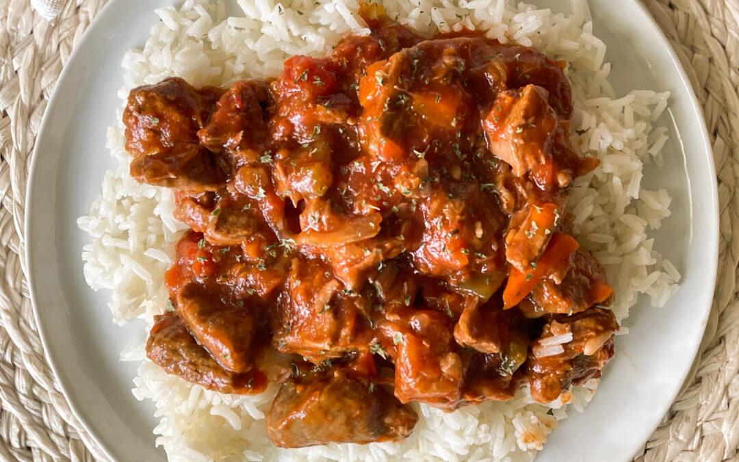Instant Pot Italian Chunky Beef with Rice