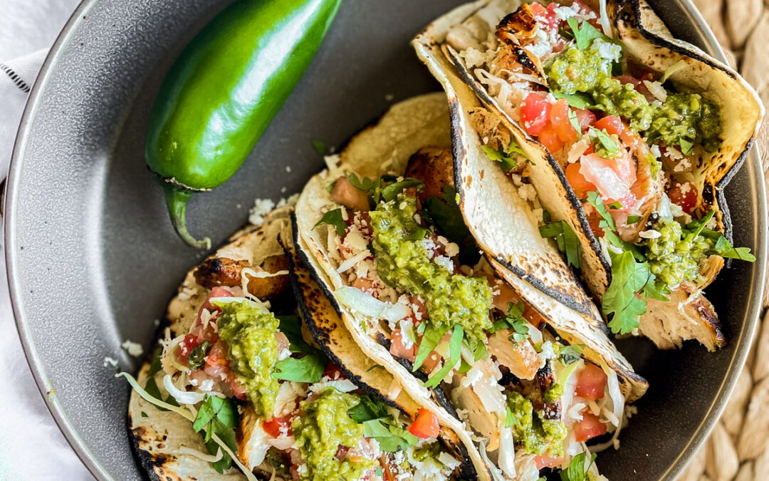 Instant Pot Chimichurri Chicken Tacos (with GRILLING OPTION!)