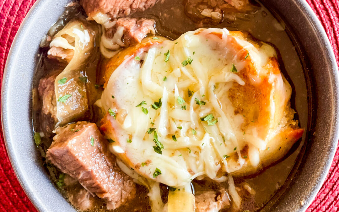 Instant Pot French Onion Beef Soup
